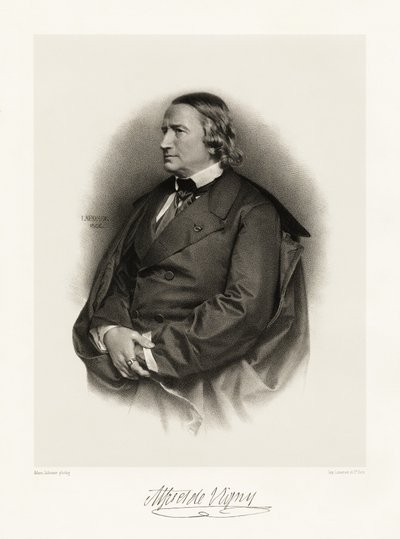 Alfred de Vigny, 1865-66 da Jean Baptiste Adolphe Lafosse